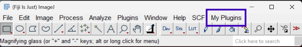 Fiji My-Scripts menu