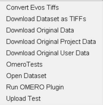 Leiden OMERO Plugin options